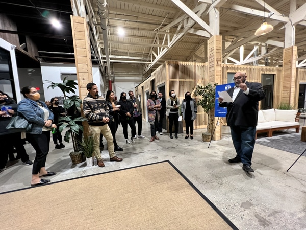 LAWCN Executive Director Armando Gudino presenting